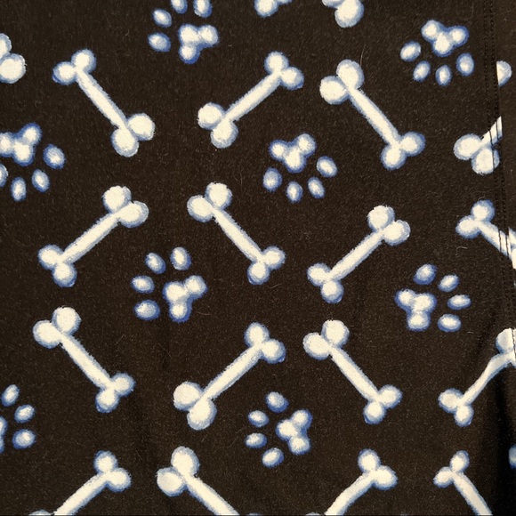 LuLaRoe Dog Paws & Bones Leggings - Picture 3 of 3